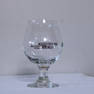 Woodstock Inn Brewery Tulip Belgian Beer Glass